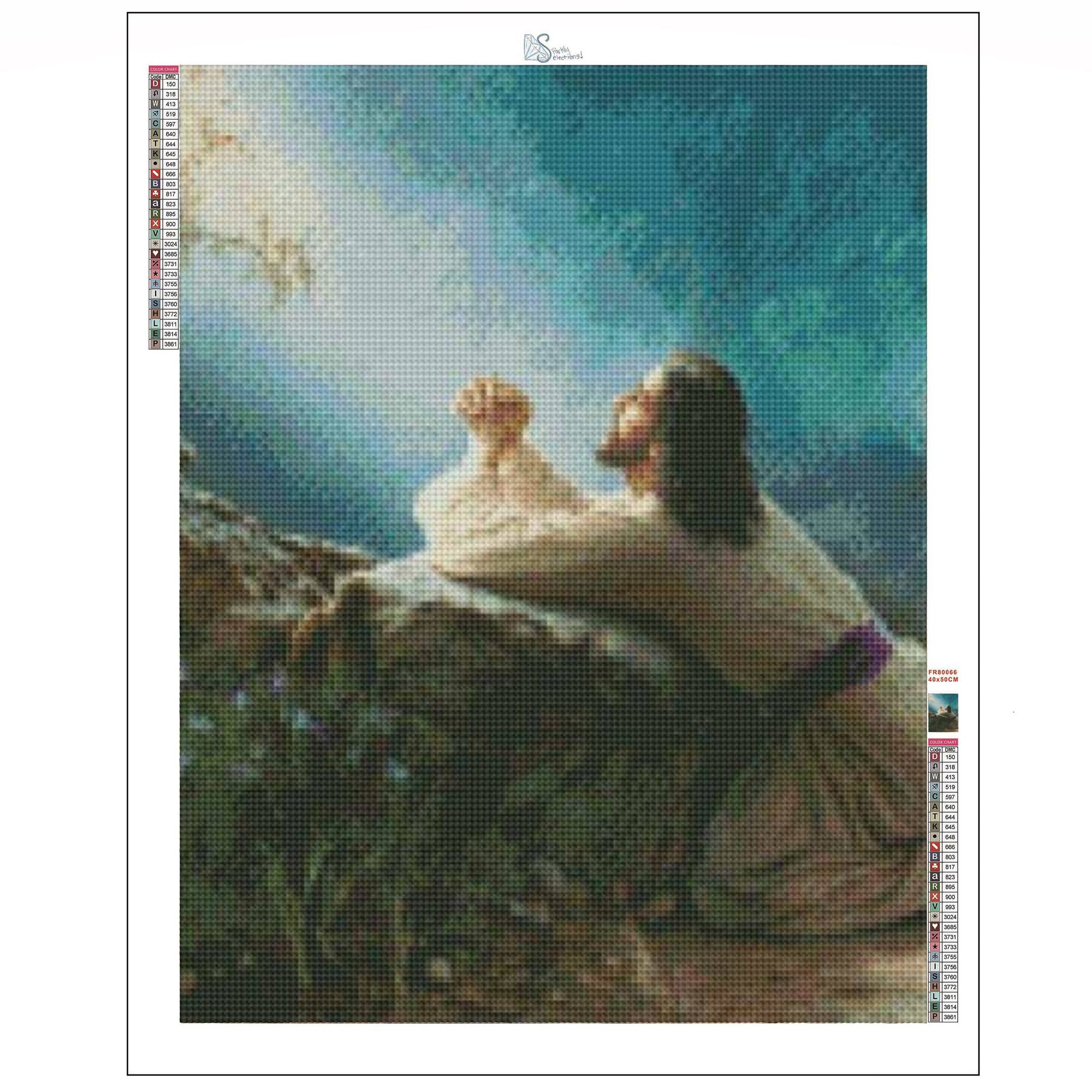 Sparkly Selections Give Me Strength 40cm x 50cm Diamond Painting Kit, Square Diamonds